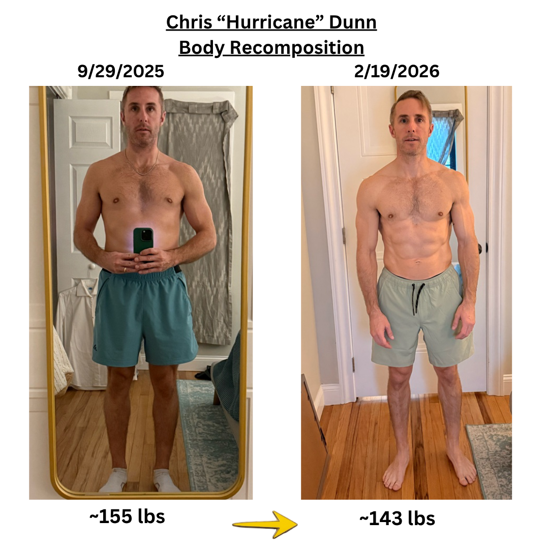 Chris D. front-facing before and after