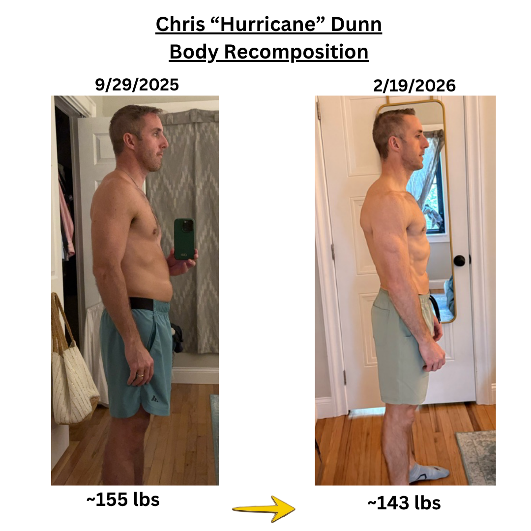 Chris D. side-facing before and after